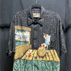 Tori Richard Boat Drinks Hawaiian Shirt